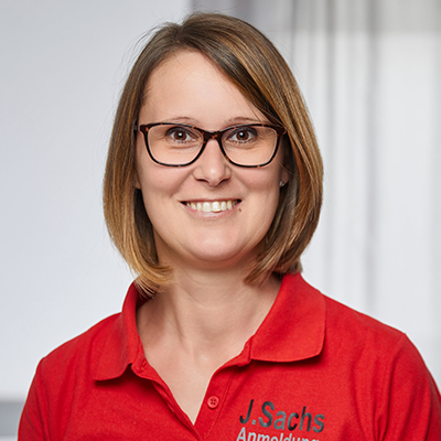 J. Sachs in der Anmeldung der Physiopraxis in Lehrte